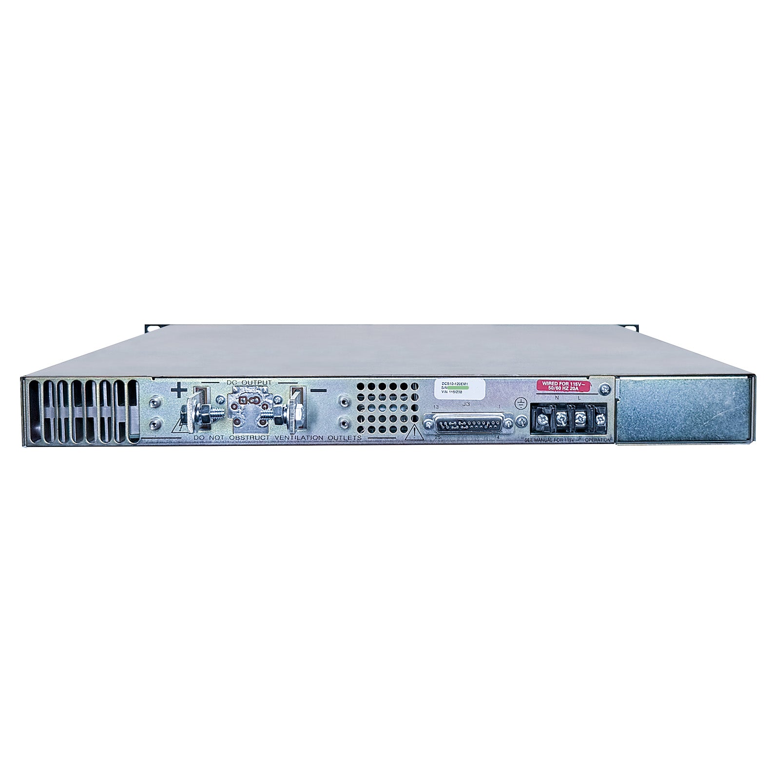 Ametek / Sorensen DCS 10-120E Programmable DC Power Supply, 0 to 10 Vdc, 0 to 120 A