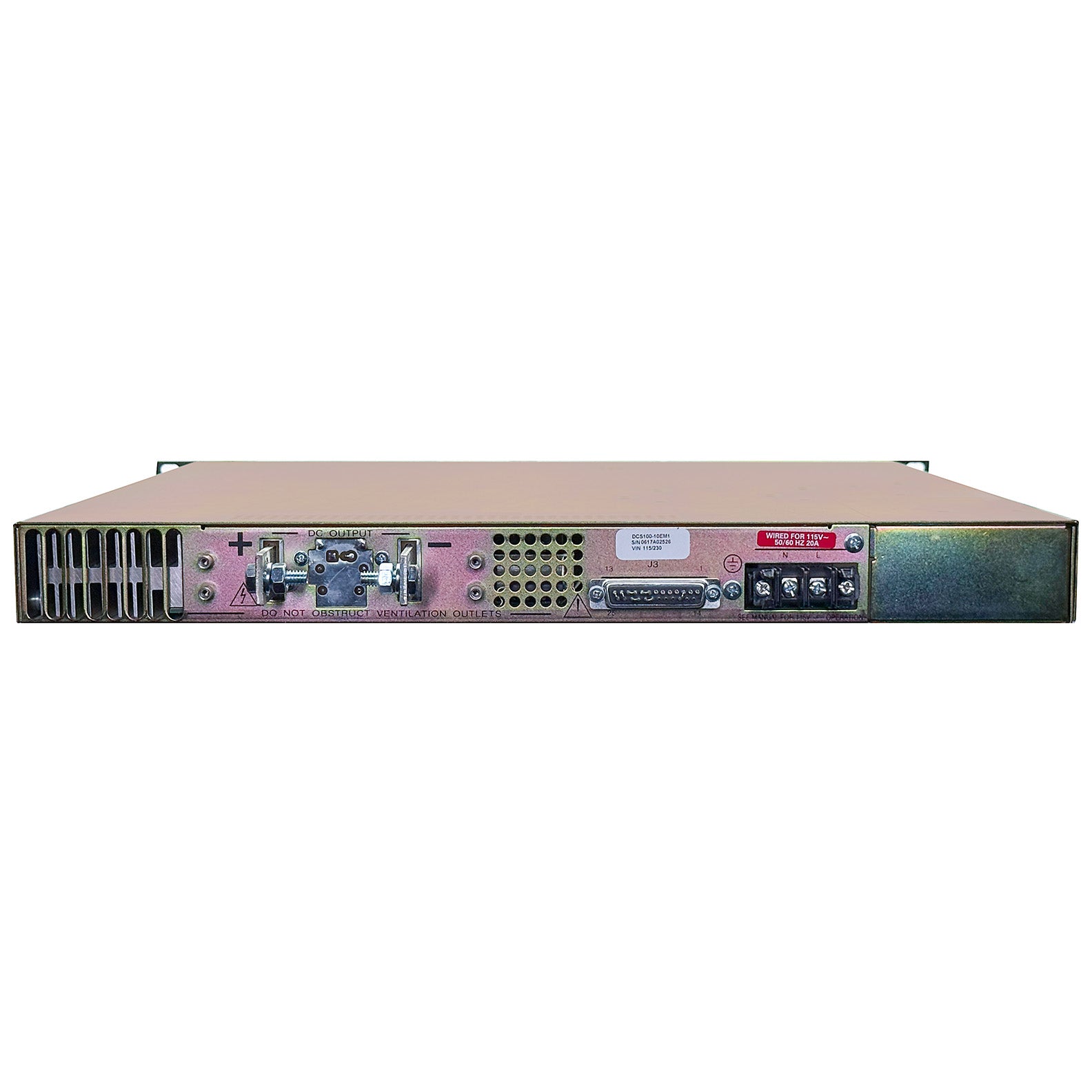 Ametek / Sorensen DCS 100-10E Programmable DC Power Supply, 0 to 100 Vdc, 0 to 10 A