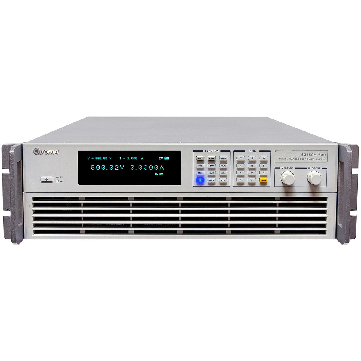 Chroma 62150H-600 Programmable DC Power Supply, 0 to 600 V, 0 to 25 A, 15 kW