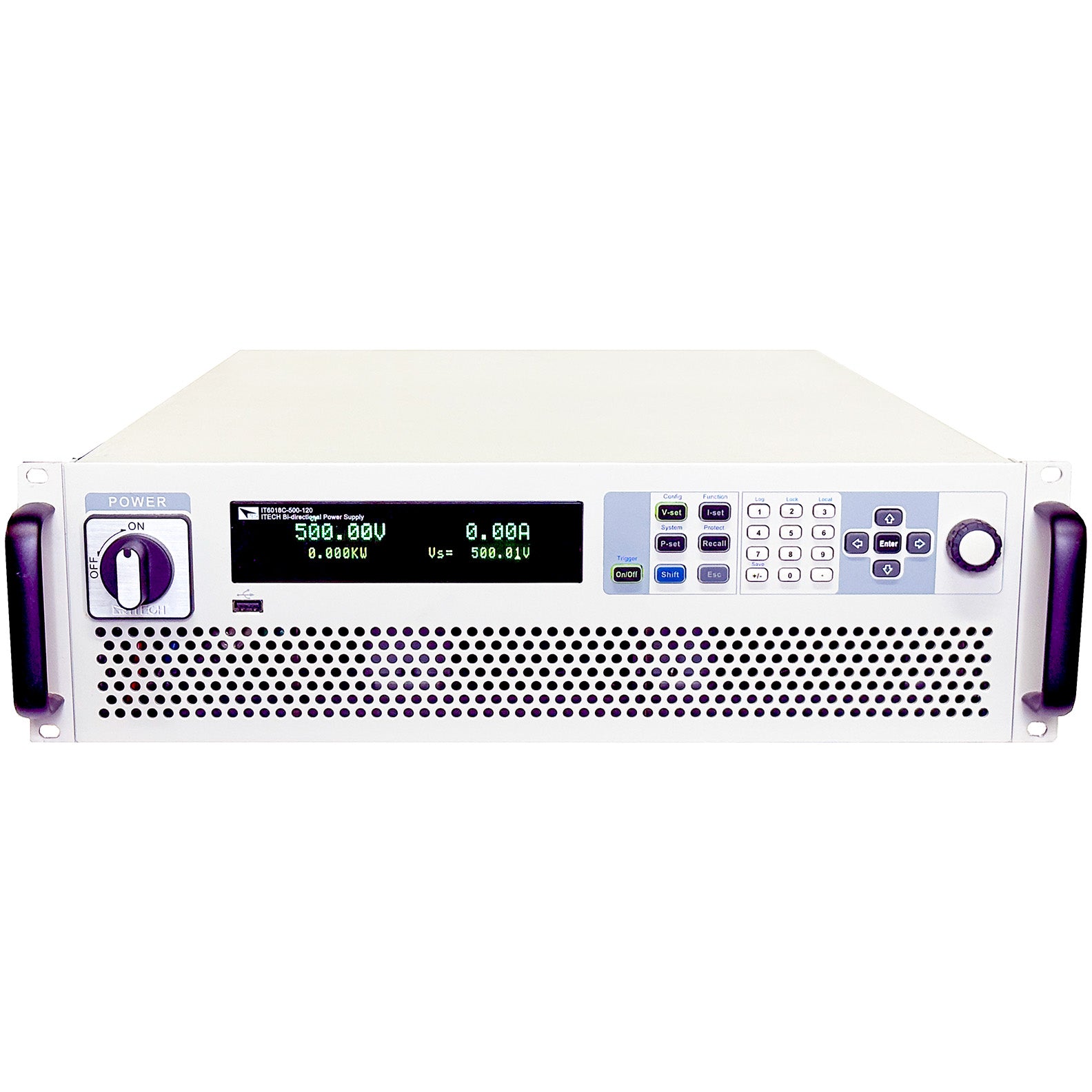 Itech IT6018C-500-120 Bidirectional Programmable DC Power Supply, 0 to 500 V, 0 to 120 A, 18 kW, GPIB, USB, LAN