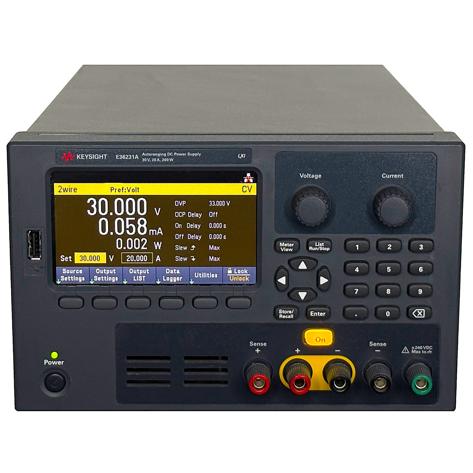Keysight / Agilent E36231A DC Power Supply, 0 to 30 Vdc, 0 to 20 A, 200 W