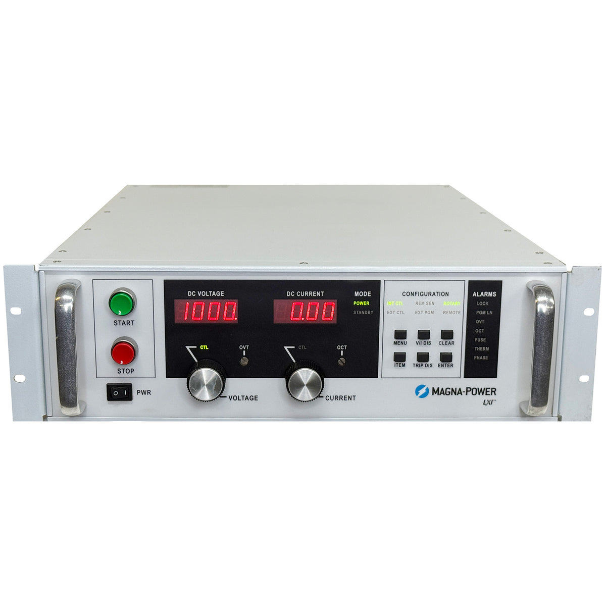Magna-Power TSA1000-15/208 DC Power Supply, 0 to 1000 V, 0 to 115 A, 15 kW, 208 Vac