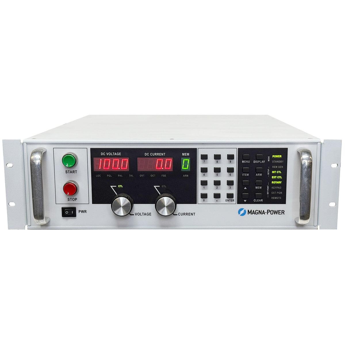 Magna-Power TSD100-100/208 DC Power Supply, 0 to 100 V, 0 to 100 A, 10 kW, 208 Vac