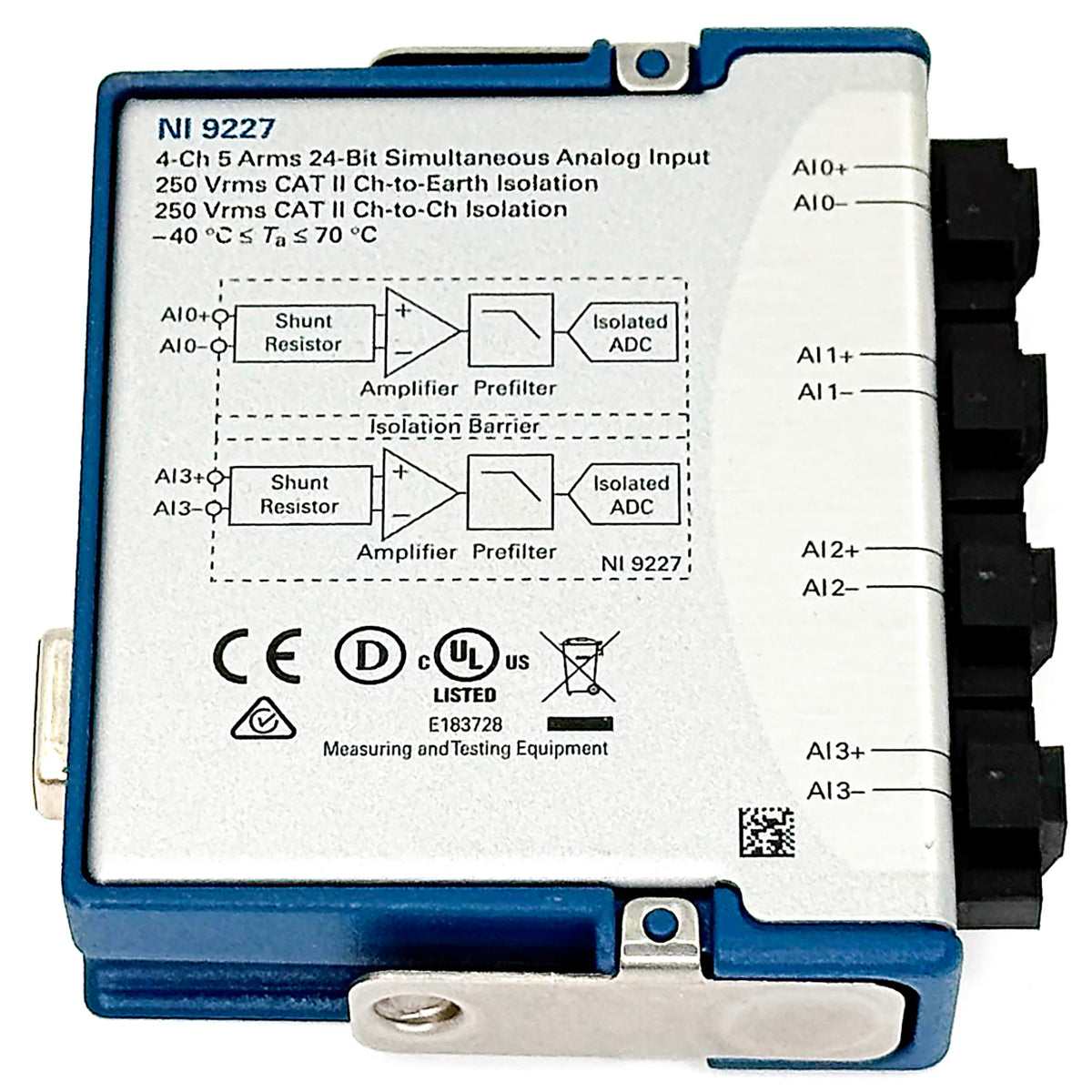 National Instruments NI-9227 4-Channel C Series Current Input Module