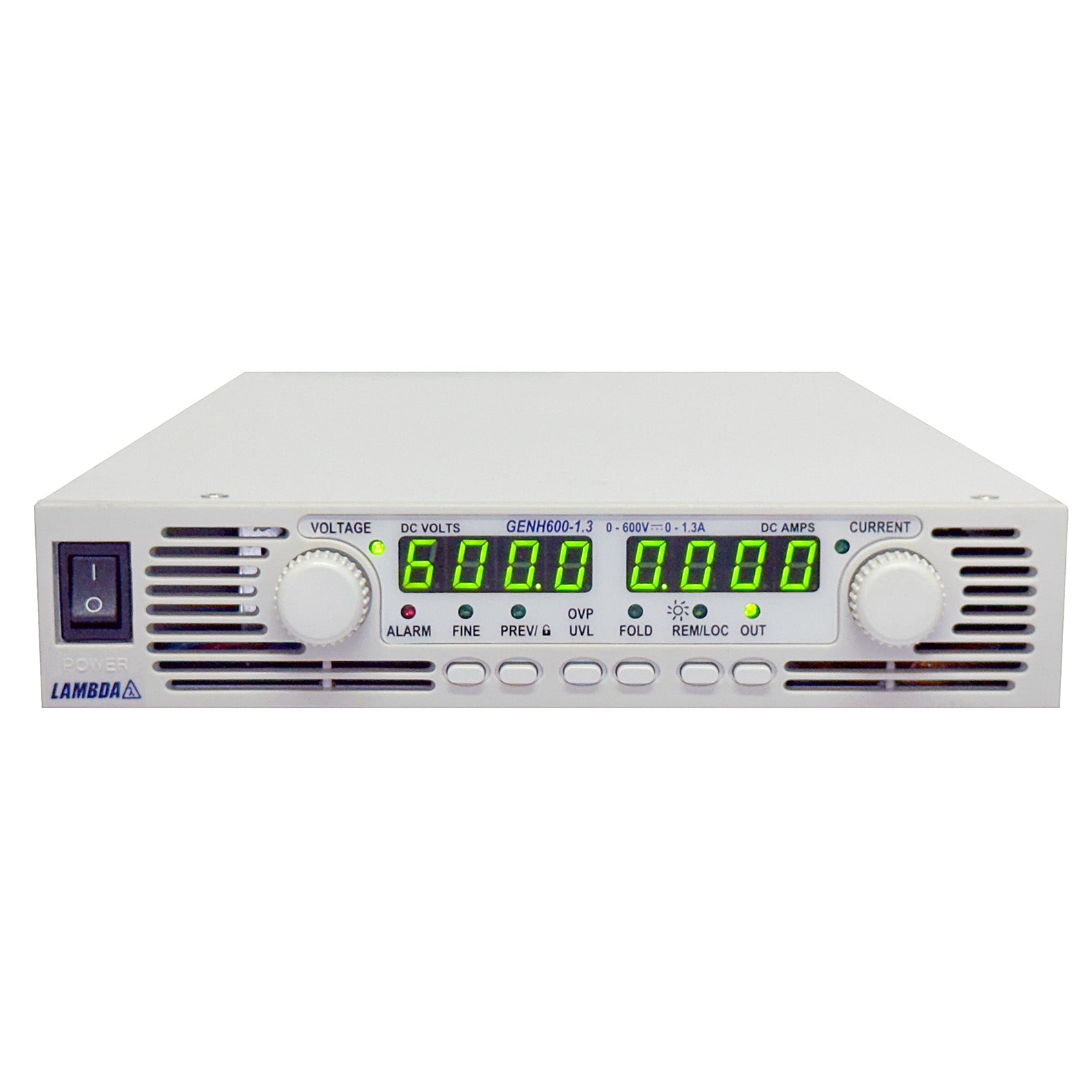 TDK-Lambda GENH 600-1.3 Programmable DC Power Supply, 0 to 600 V, 0 to 1.3 A