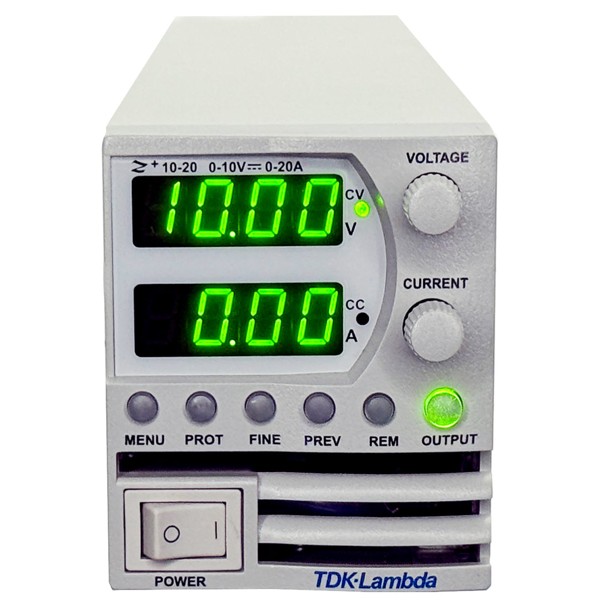 TDK-Lambda Z+ Z10-20 Programmable DC Power Supply, 0 to 10 V, 0 to 20 A