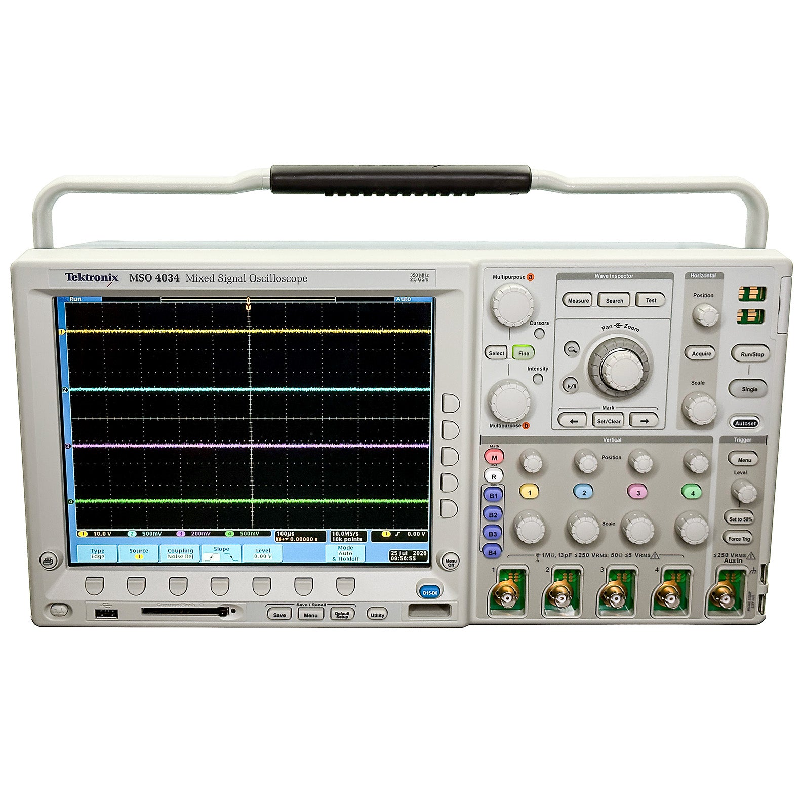 Tektronix MSO4034 Mixed Signal Oscilloscope, 350 MHz, 4 Channel, 2.5 GS/s