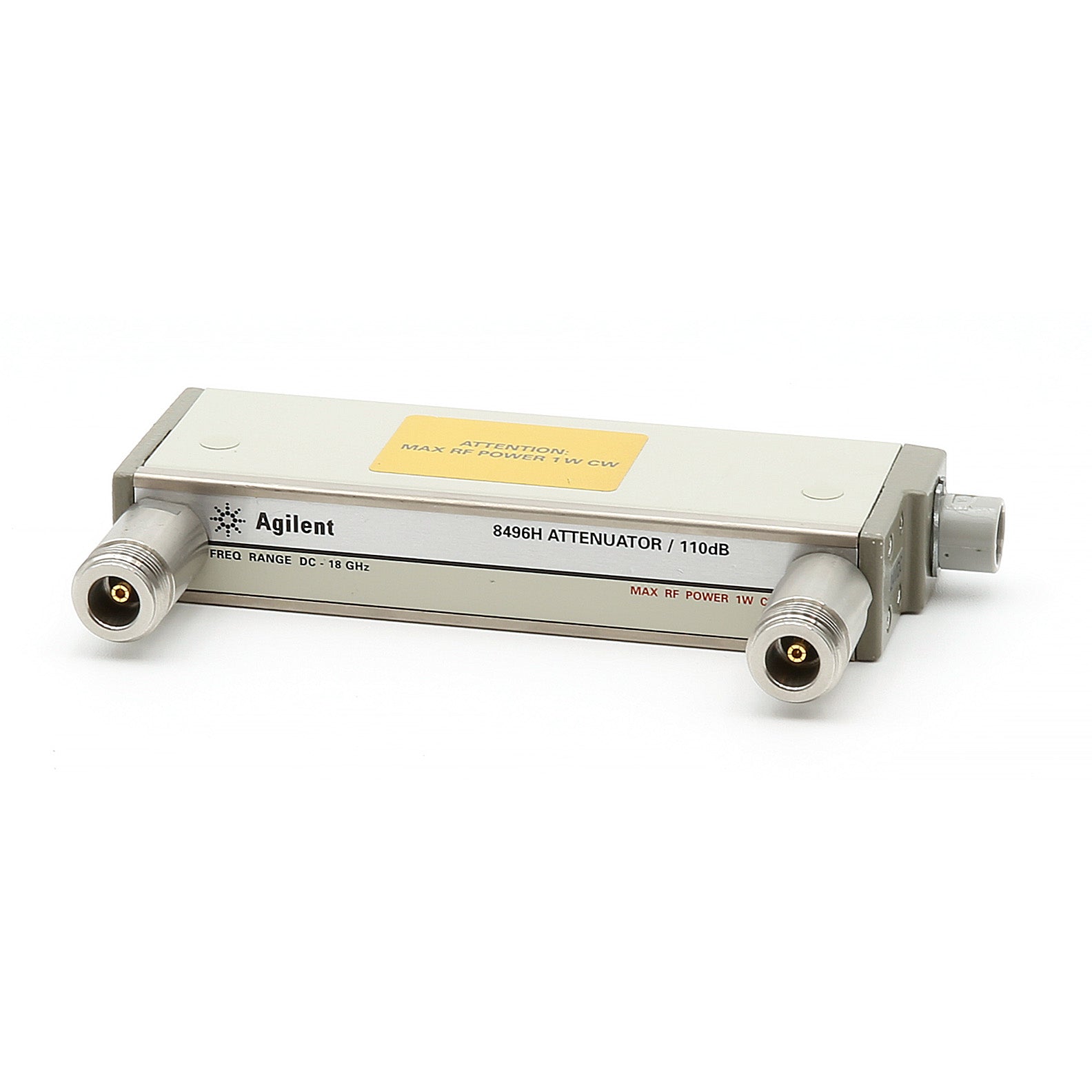 Keysight / Agilent 8496H Step Attenuator, dc to 18 GHz, 0 to 110 dB, 10 dB steps, Programmable