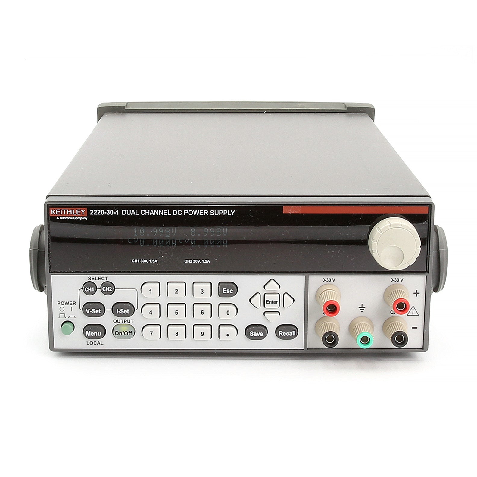 Keithley 2220-30-1 Programmable Dual Channel DC Power Supply, 0 to 30 V, 0 to 1.5 A, 90 W, USB
