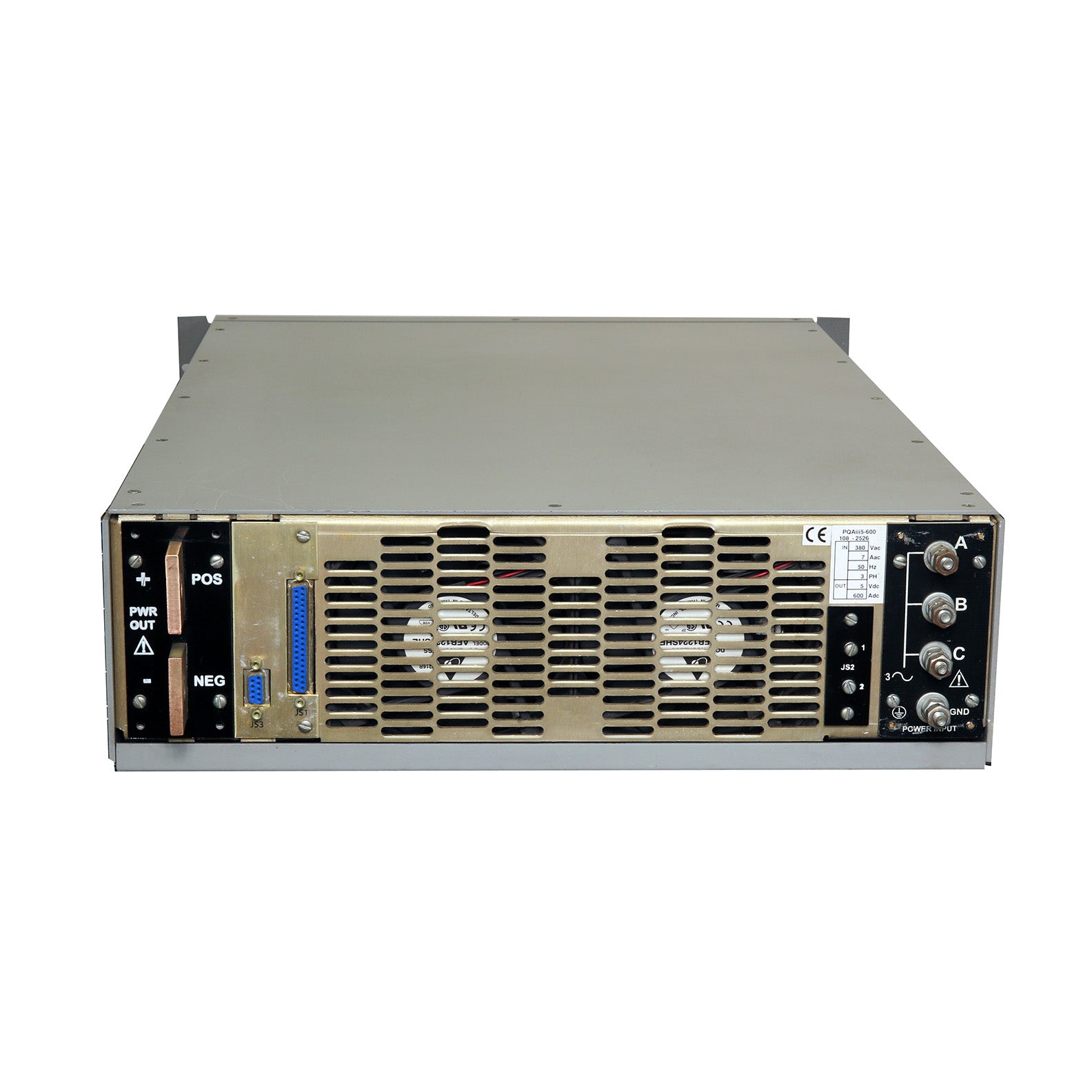 Magna-Power PQA5-600 DC Power Supply, 0 to 5 V, 0 to 600 A, 3.3 kW, 380/415 Vac