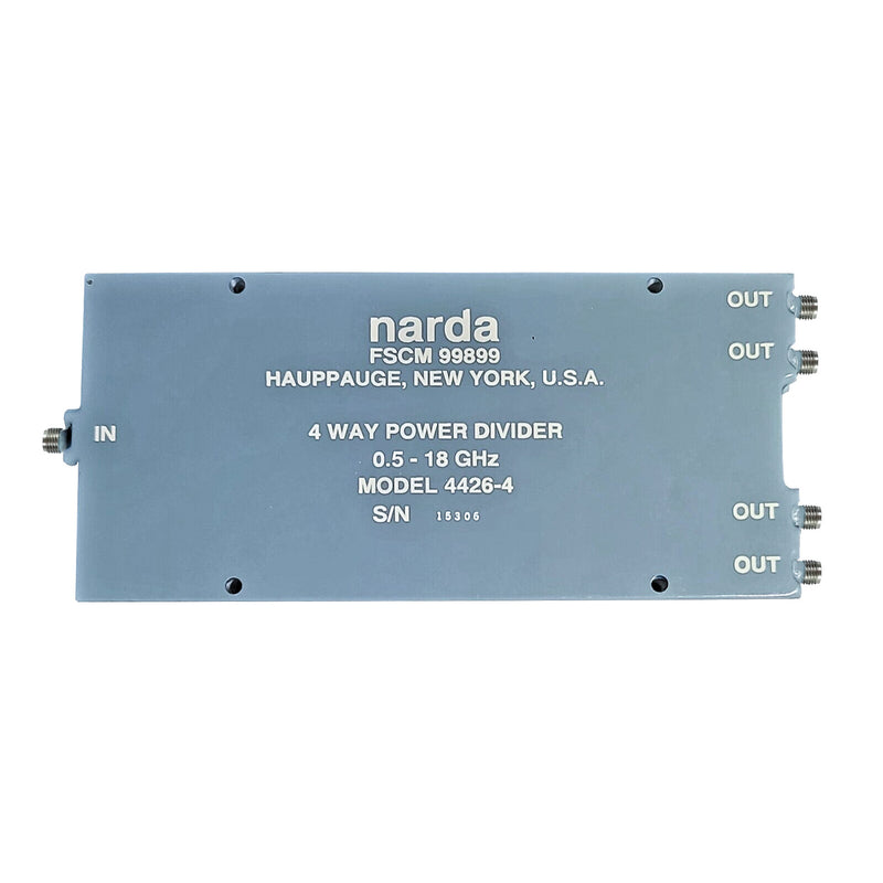 Narda 4426 Power Divider, 0.5 to 18 GHz, SMA(f), 30 Watt