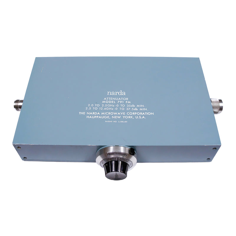 Narda 791 Variable Attenuator, 2 to 12.4 GHz, 0 to 37.5 dB