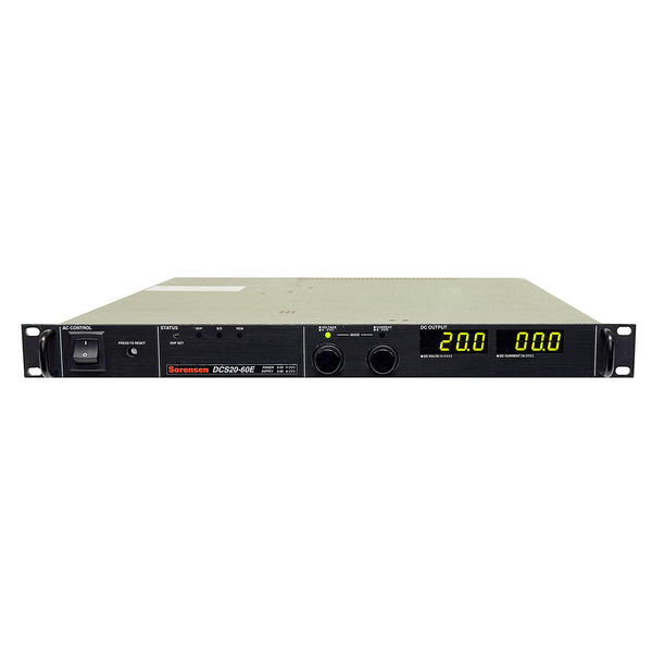 Ametek / Sorensen DCS 20-60E Programmable DC Power Supply, 0 to 20 Vdc, 0 to 60 A