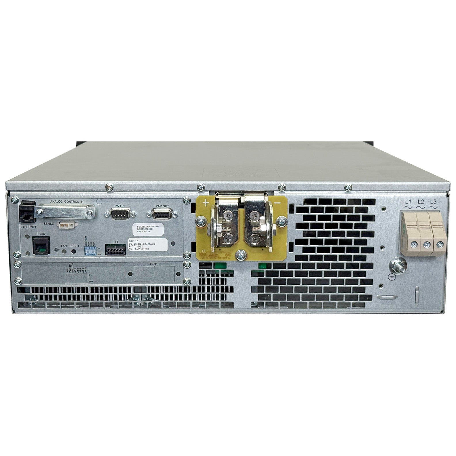 Ametek / Sorensen SGX250X40C-0ASAR Programmable Precision High Power DC Power Supply, 0 to 400 Vdc, 0 to 75 A, LAN (Copy)