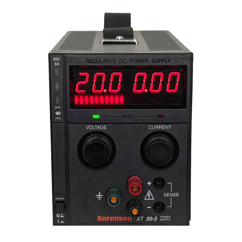 Ametek / Sorensen / Xantrex XT 20-3 Programmable DC Power Supply, 0 to 20 Vdc, 0 to 3 A