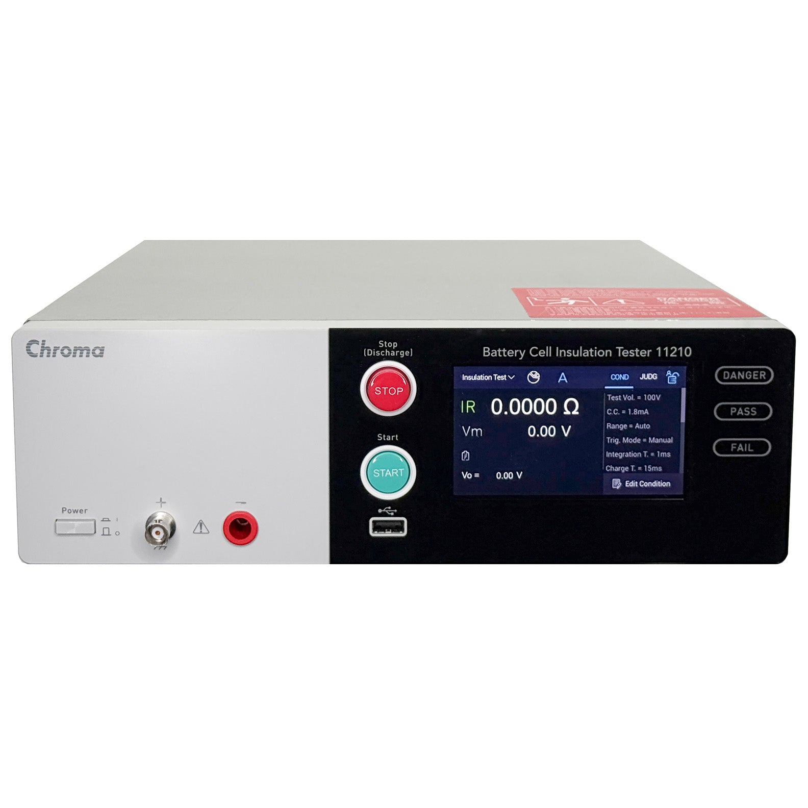 Chroma 11210 Battery Insulation Tester, 1 kVdc, 50mA, USB, LAN