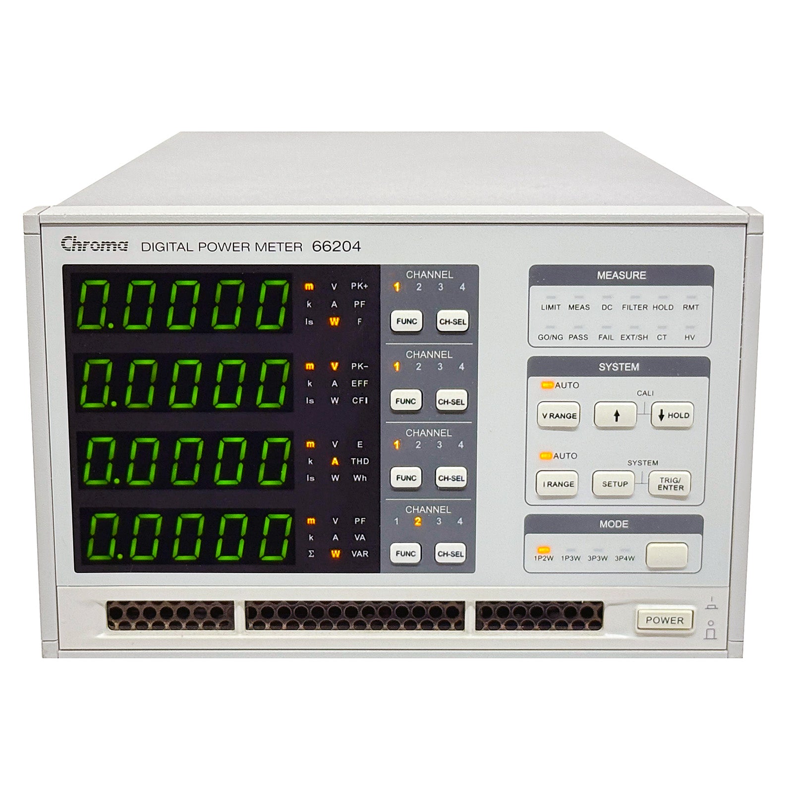 Chroma 66204 Digital Power Meter, 4 Channel, USB, GPIB
