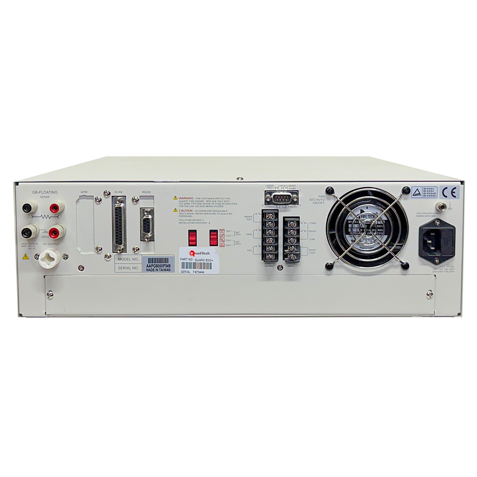 Chroma / Quadtech Guardian 6000 Plus AC/DC/IR/GB Electrical Safety Analyzer, 5 kVac, 6 kVdc