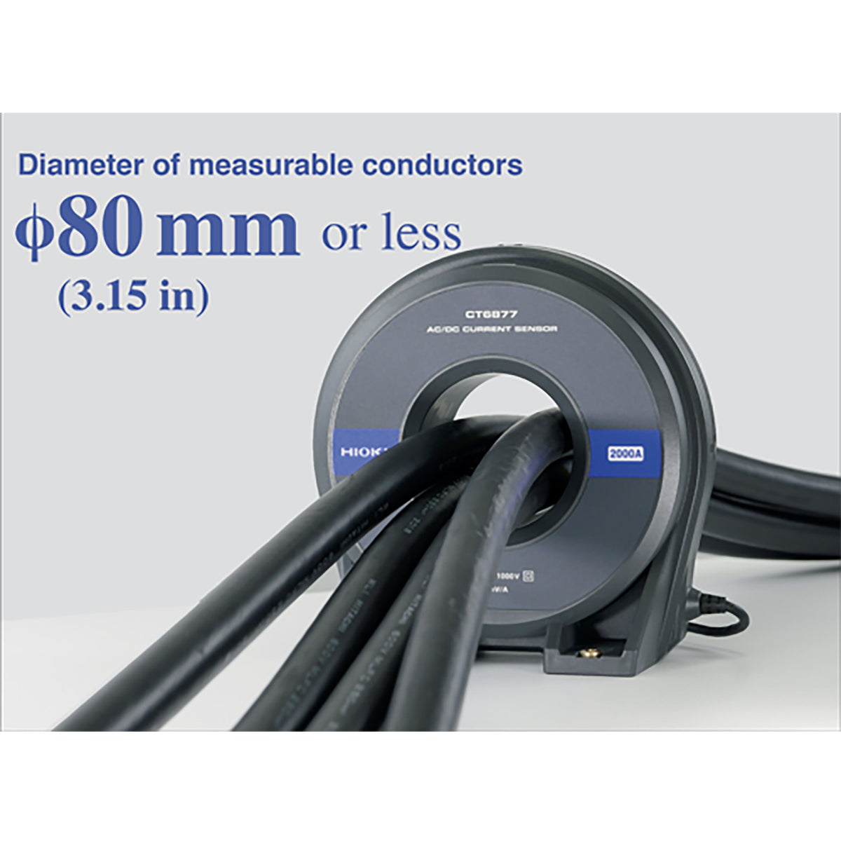 Hioki CT6877 AC/DC Current Sensor, 2000 A, 1 MHz