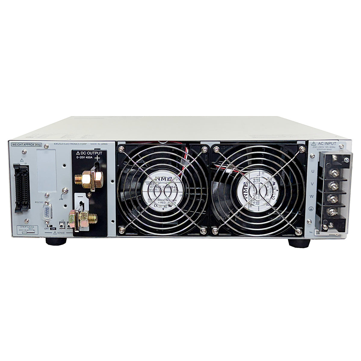 Kikusui PAT20-400T Programmable DC Power Supply, 0-20 Vdc, 0-400 A