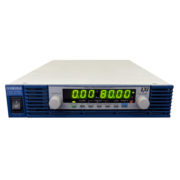 Kikusui PWX750ML Programmable DC Power Supply, 0 to 80 Vdc, 0 to 28 A