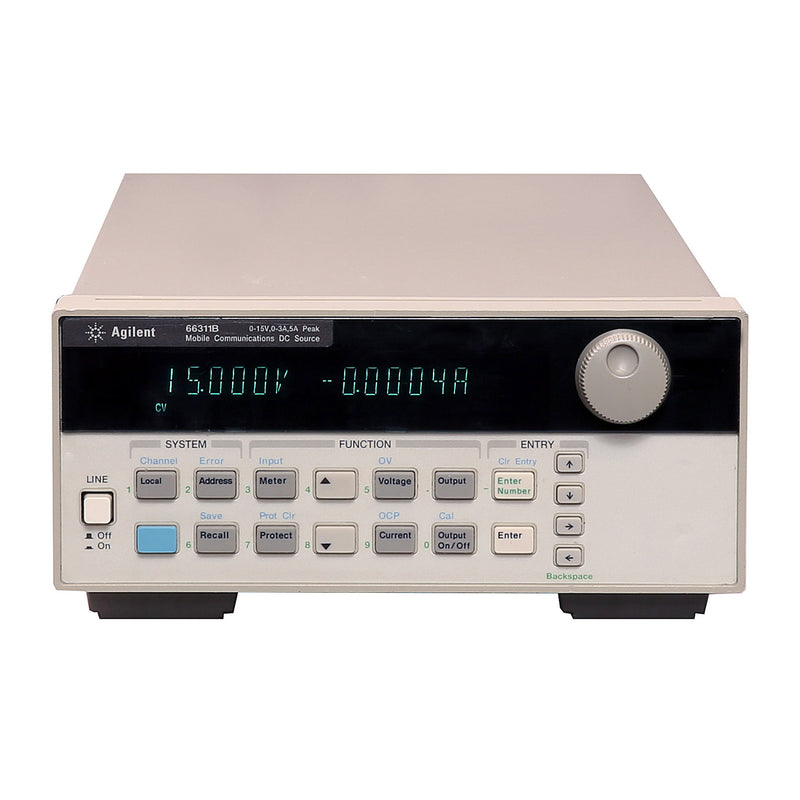 Keysight / Agilent Mobile 66311B Mobile Communications DC Source, 0 to 15 Vdc, 0 to 3 A