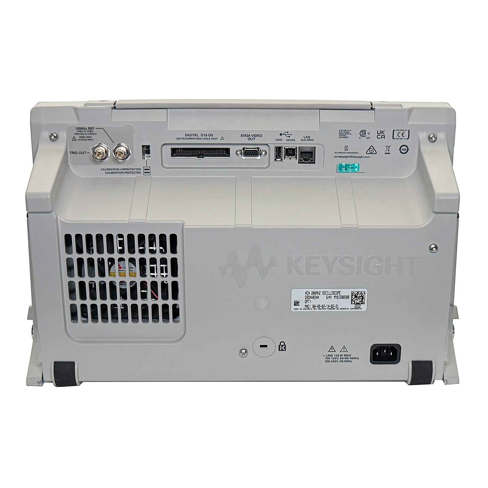 Keysight / Agilent DSOX4024A Oscilloscope, 200 MHz, 4 Analog Channels