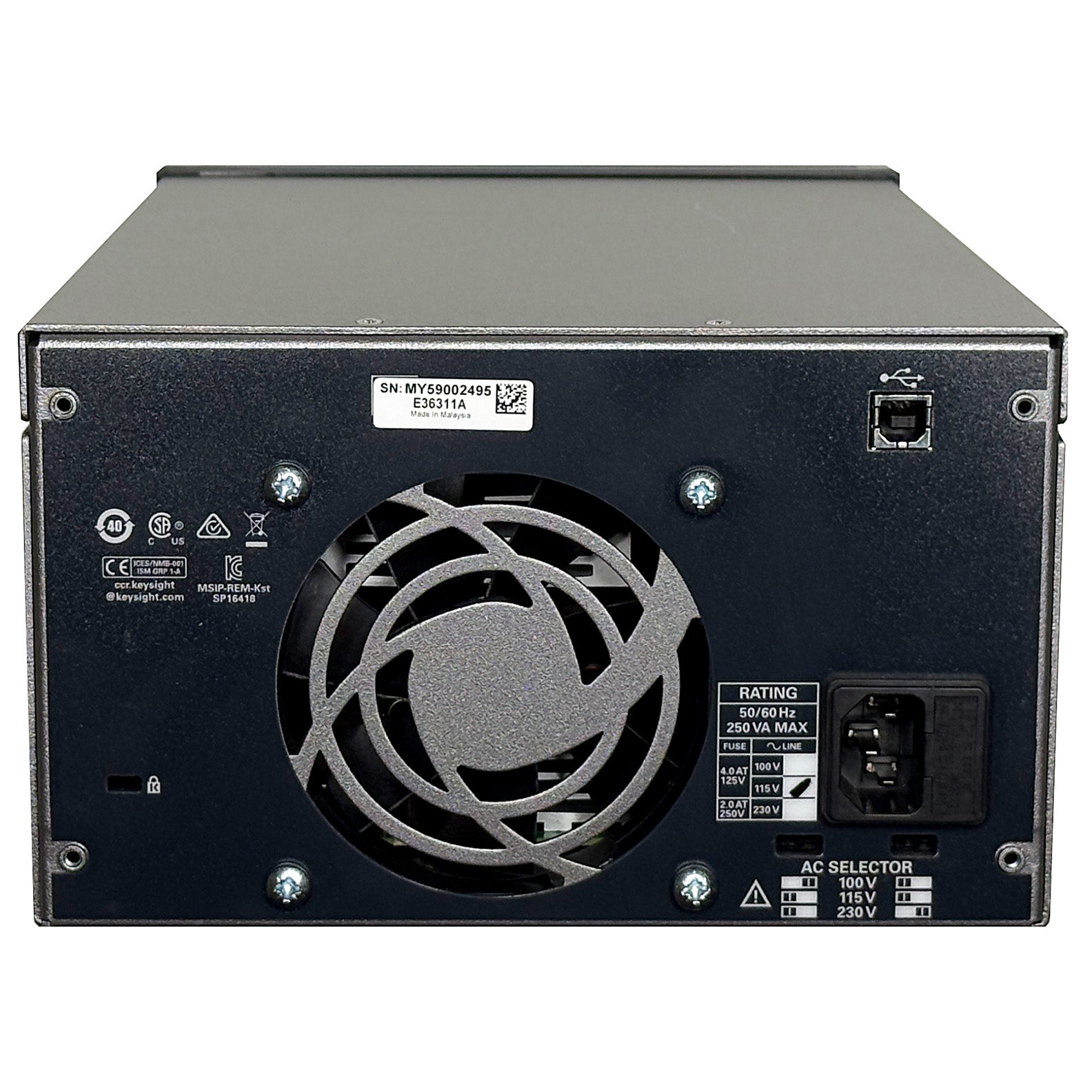 Keysight / Agilent E36311A DC Power Supply, Triple Output, 0 to 25 Vdc, 0 to 1 A / 0 to 6 Vdc, 0 to 5 A, 80 W