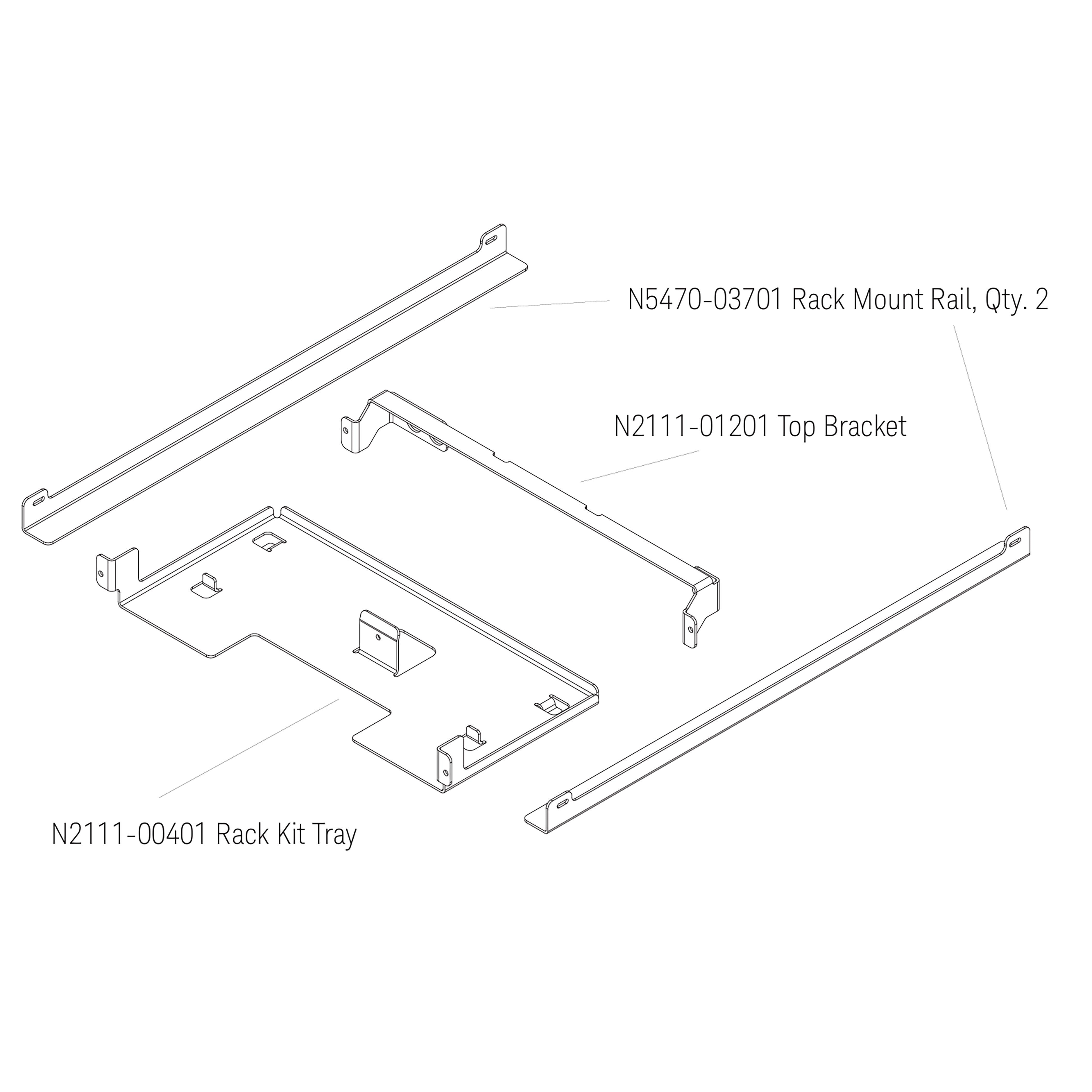 Keysight / Agilent N2111A Rack Mount Kit for 6000 X-Series Oscilloscopes
