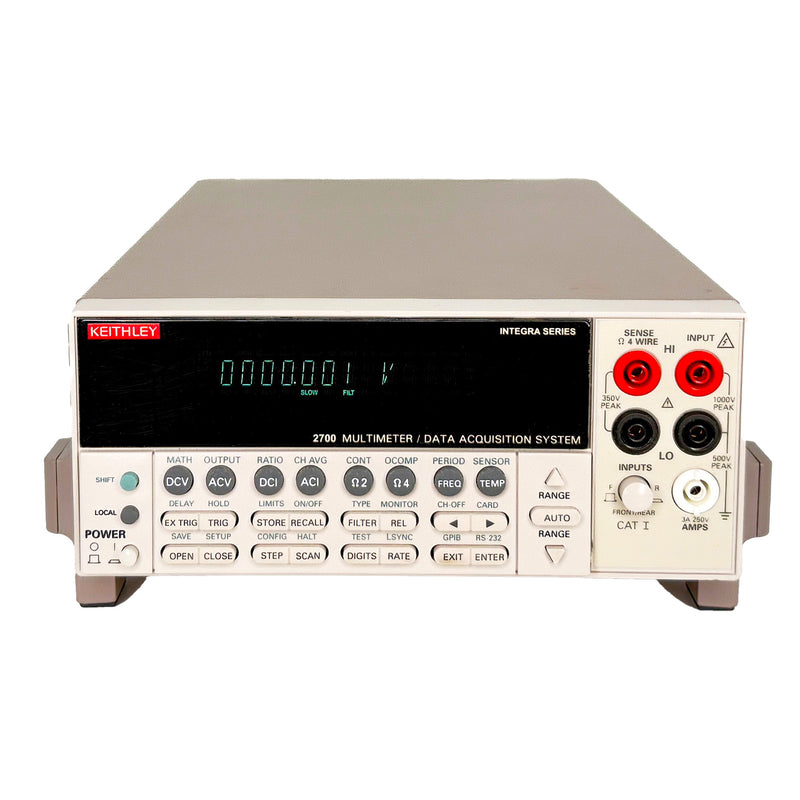 Keithley 2700 6½ Digit Multimeter/Data Acquisition/Switch System, 2 Slots, GPIB/RS232