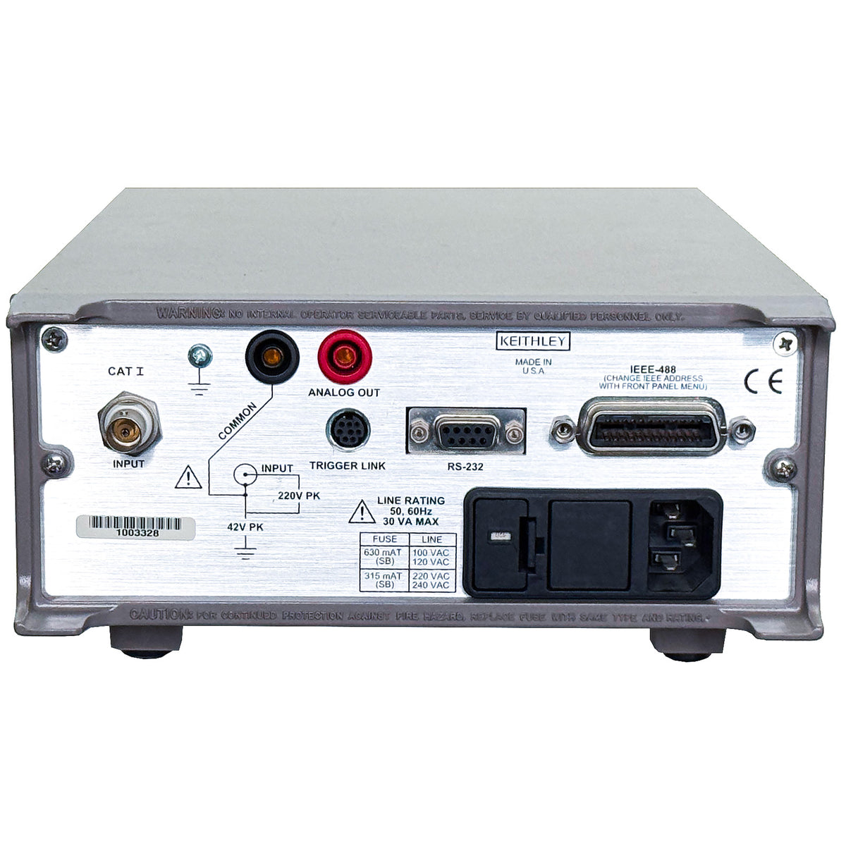 Keithley 6485 Picoammeter, 10 fA Resolution, 5.5 digits, 20 mA, GPIB/RS232