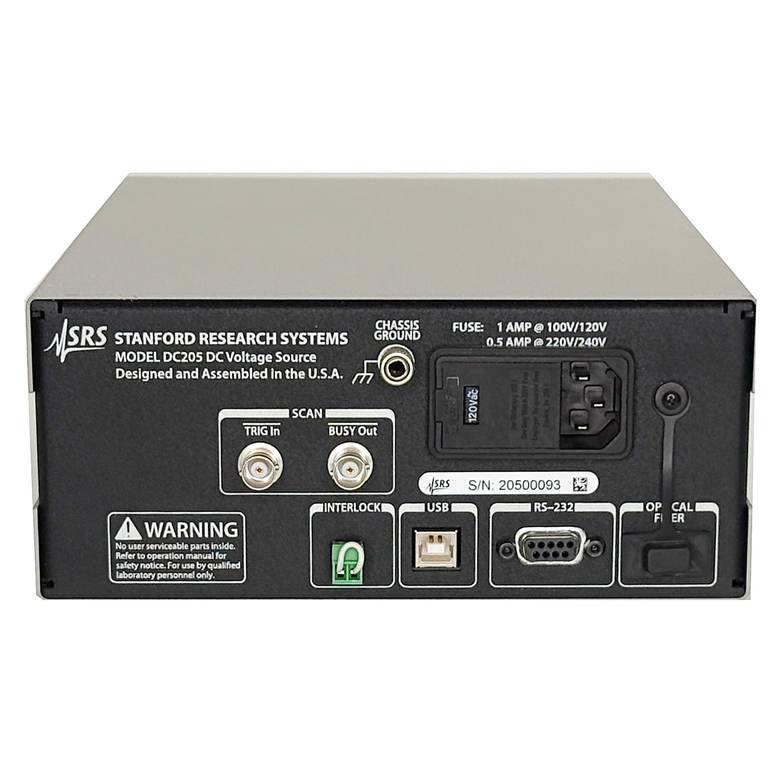 Stanford Research DC205 Precision DC Voltage Source, ±100 Vdc, 50 mA, USB