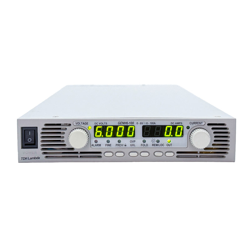 TDK-Lambda GENH 6-100 Programmable DC Power Supply, 0 to 6 V, 0 to 100 A
