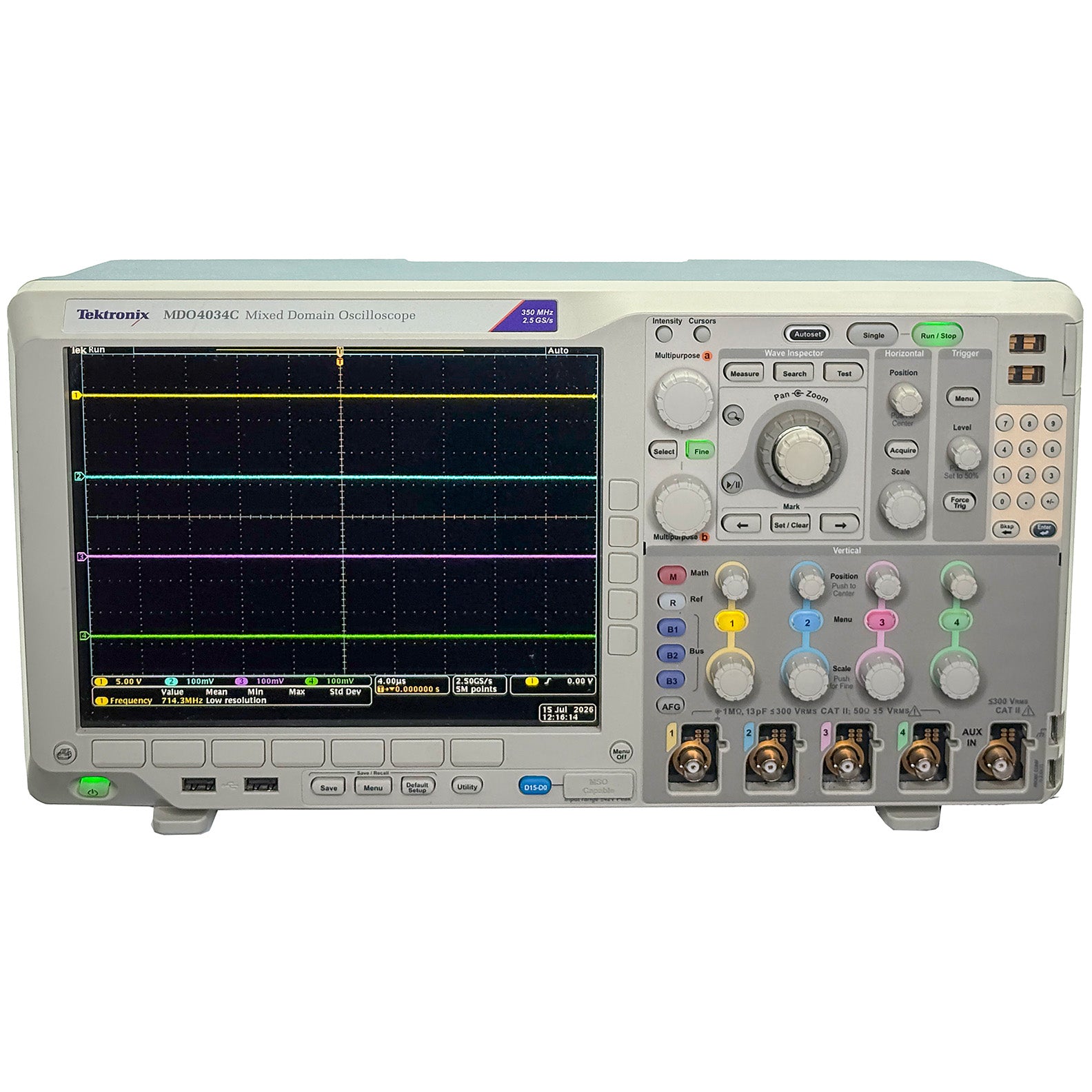 Tektronix MDO4034C Mixed Domain Oscilloscope, 350 MHz | Refurbished