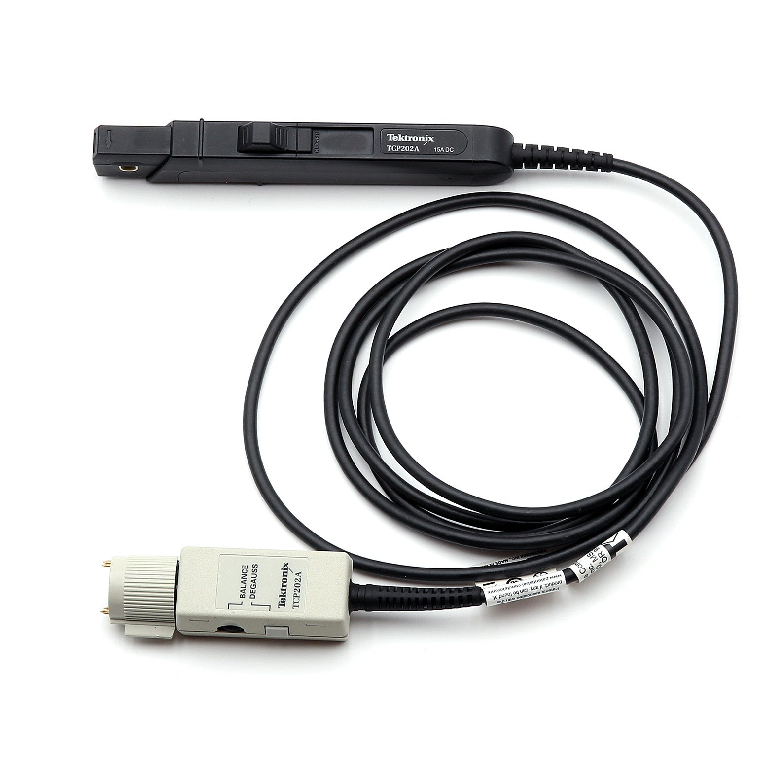 Tektronix TCP202A AC/DC Current Probe, DC to 50 MHz, 15 A