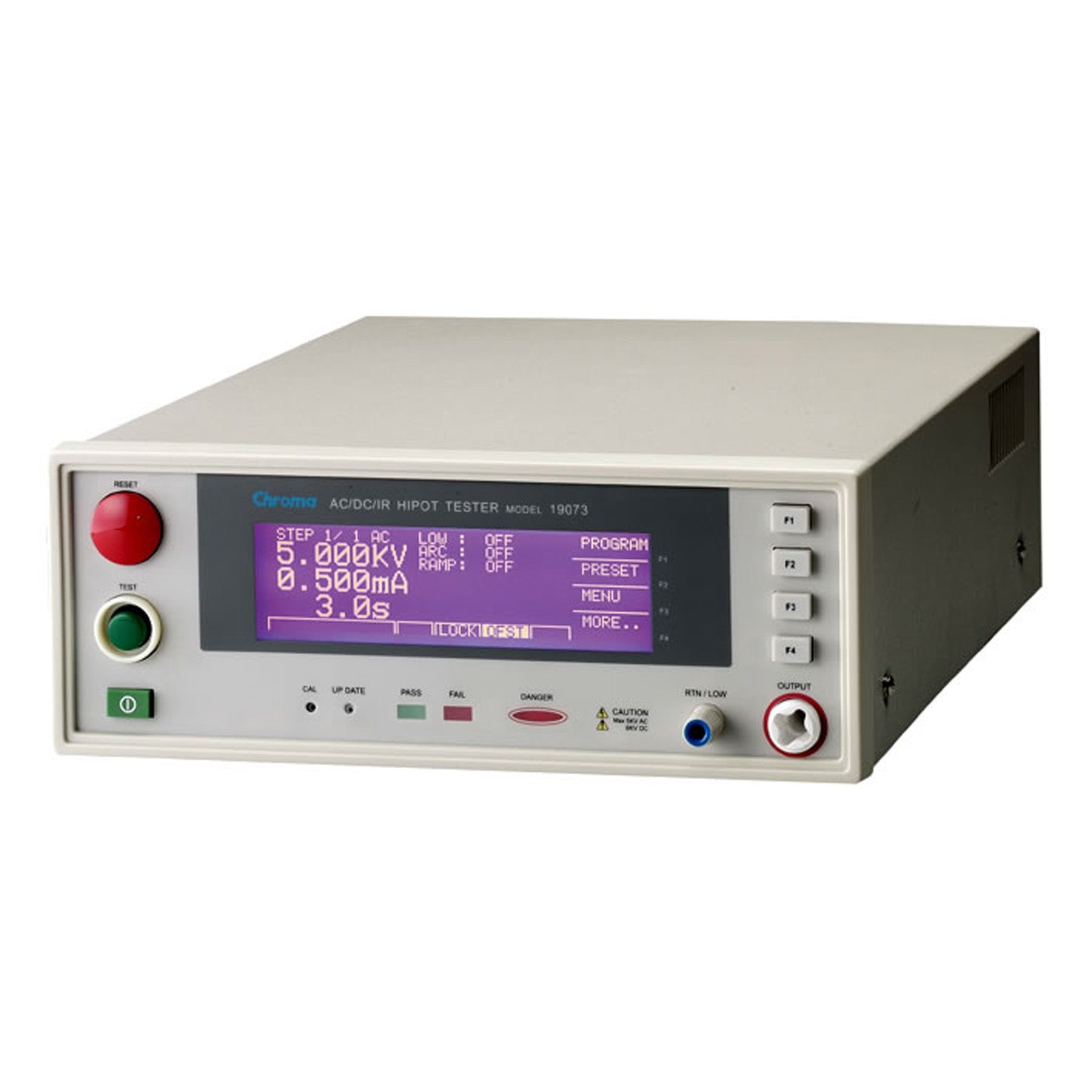 Chroma / QuadTech 19073 AC/DC/IR Hipot Tester, 5 kVac, 6 kVdc