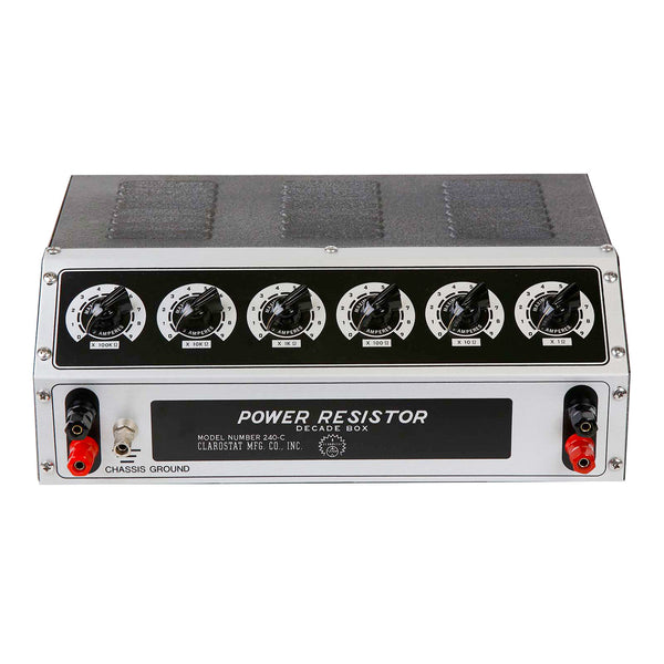 Clarostat 240C Decade Power Resistor Box, 0 to 999,999 Ohms in 6 decades