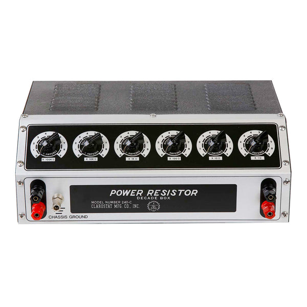 Clarostat 240C Decade Power Resistor Box, 0 to 999,999 Ohms