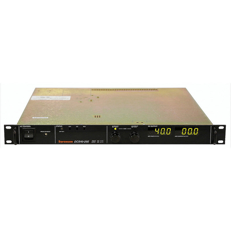 Ametek / Sorensen DCS 40-25E M9C Programmable DC Power Supply, 0 to 40 Vdc, 0 to 25 A, with GPIB