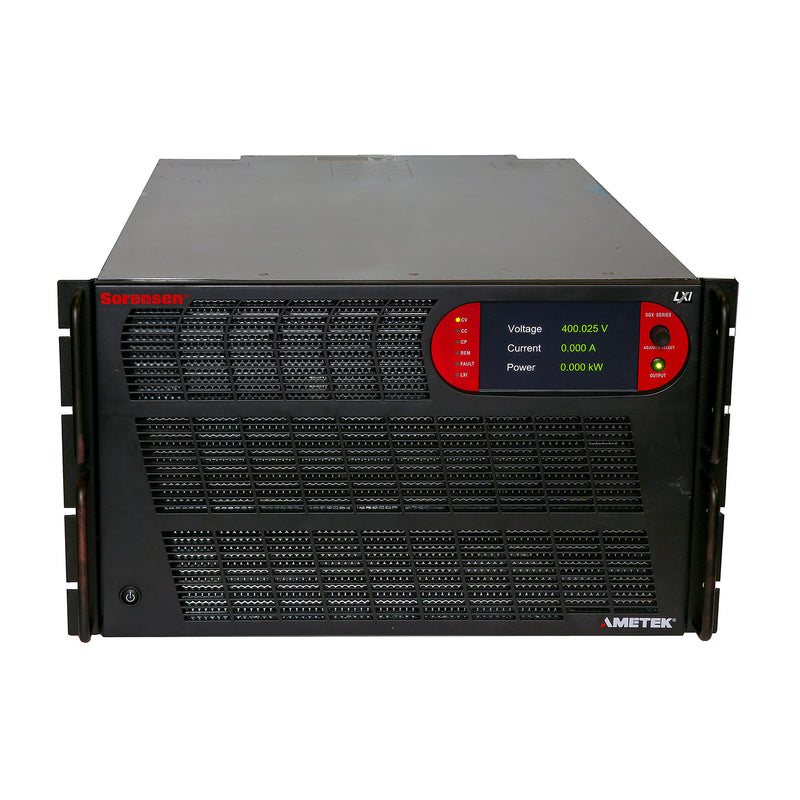 Ametek / Sorensen SGX400/75C-0ASAR Programmable Precision High Power DC Power Supply, 0 to 400 Vdc, 0 to 75 A, LAN