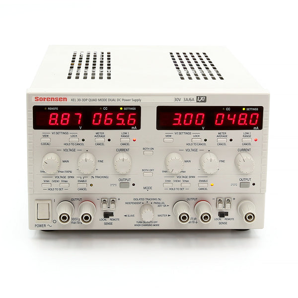 Ametek / Sorensen XEL 30-3DP Dual DC Power Supply, 30V, 3A Refurbished
