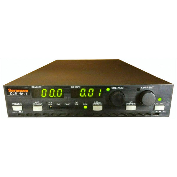 Ametek / Sorensen DLM 40-15 DC Power Supply, 0-40 Vdc, 0-15 A