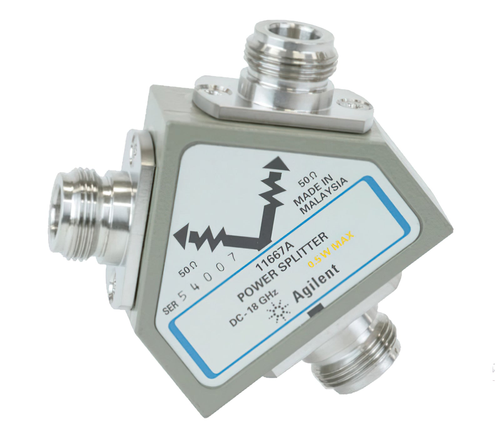 Keysight / Agilent 11667A Power Splitter, dc to 18 GHz, N(f) Connectors (all ports)