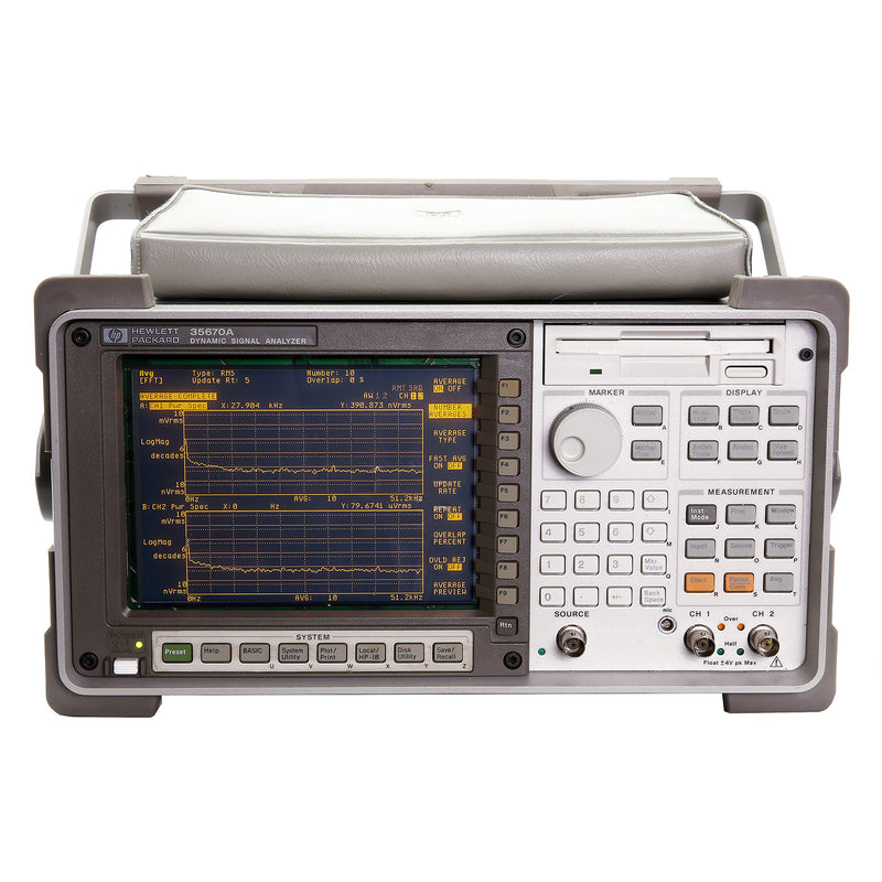 Keysight / Agilent 35670A Dynamic Signal Analyzer, Portable, 61 µHz to 102.4 kHz