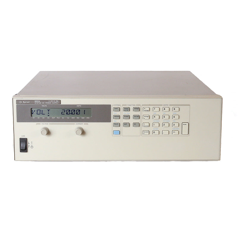 Agilent 6652A DC Power Supply, 0 to 20 Vdc, 0 to 25 A, GPIB