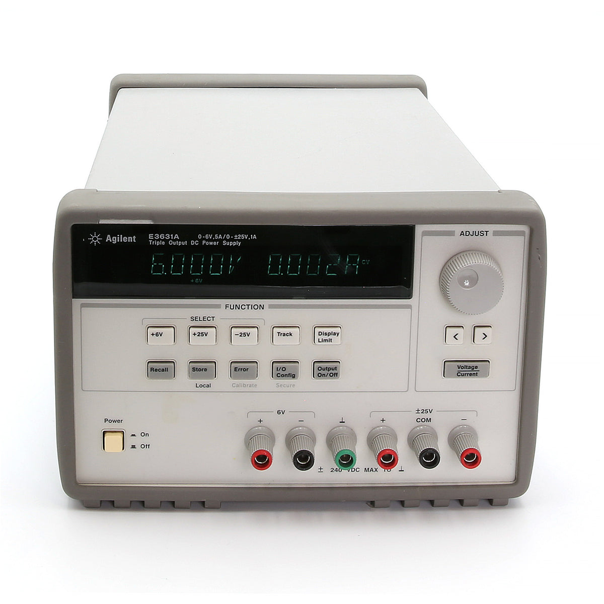 Keysight E3631A DC Power Supply Triple Output, +25 Vdc, -25 Keysight E3631A DC Power Supply Triple Output, +25 Vdc, -25