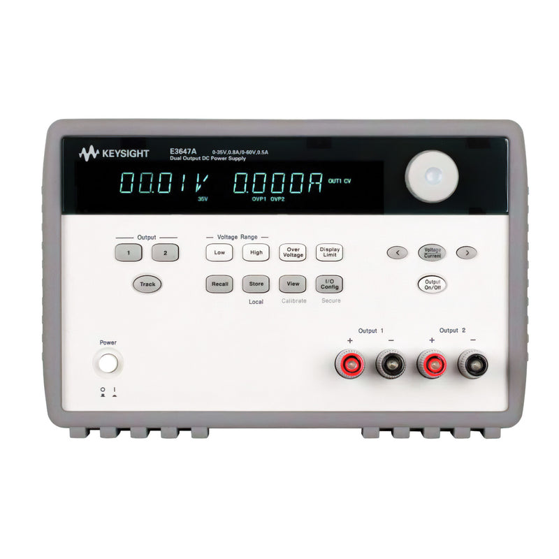 Keysight / Agilent E3647A 60W Dual Output DC Power Supply, Two 35V, .8A or 60V, .5A