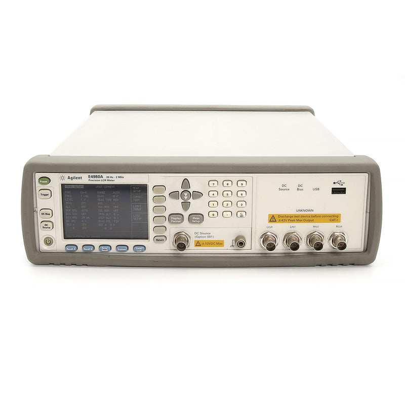 Keysight / Agilent E4980A Precision LCR Meter, 20 Hz to 2 MHz, DCR Measurement