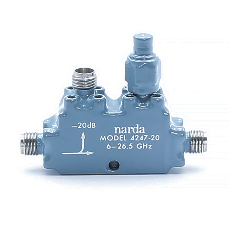 Narda 4247-20 Directional Coupler, 6 to 26.5 GHz, 20 dB, 2.92 mm(f)