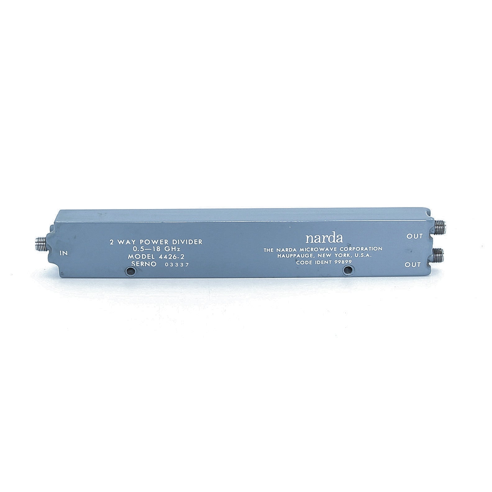 Narda 4426 Power Divider, 0.5 to 18 GHz, SMA(f), 30 Watt